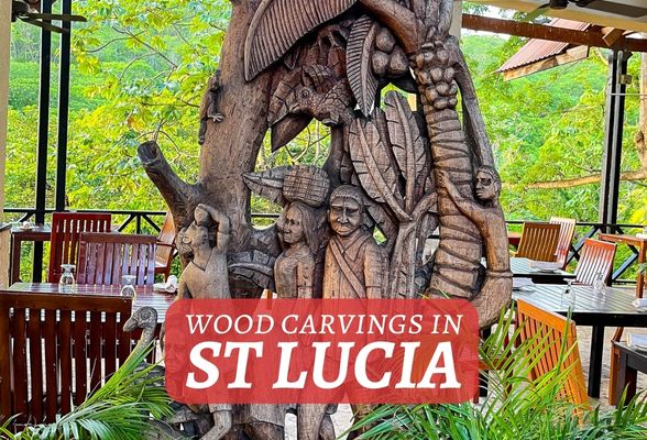 wood carvings anse chasteneet st lucia featured