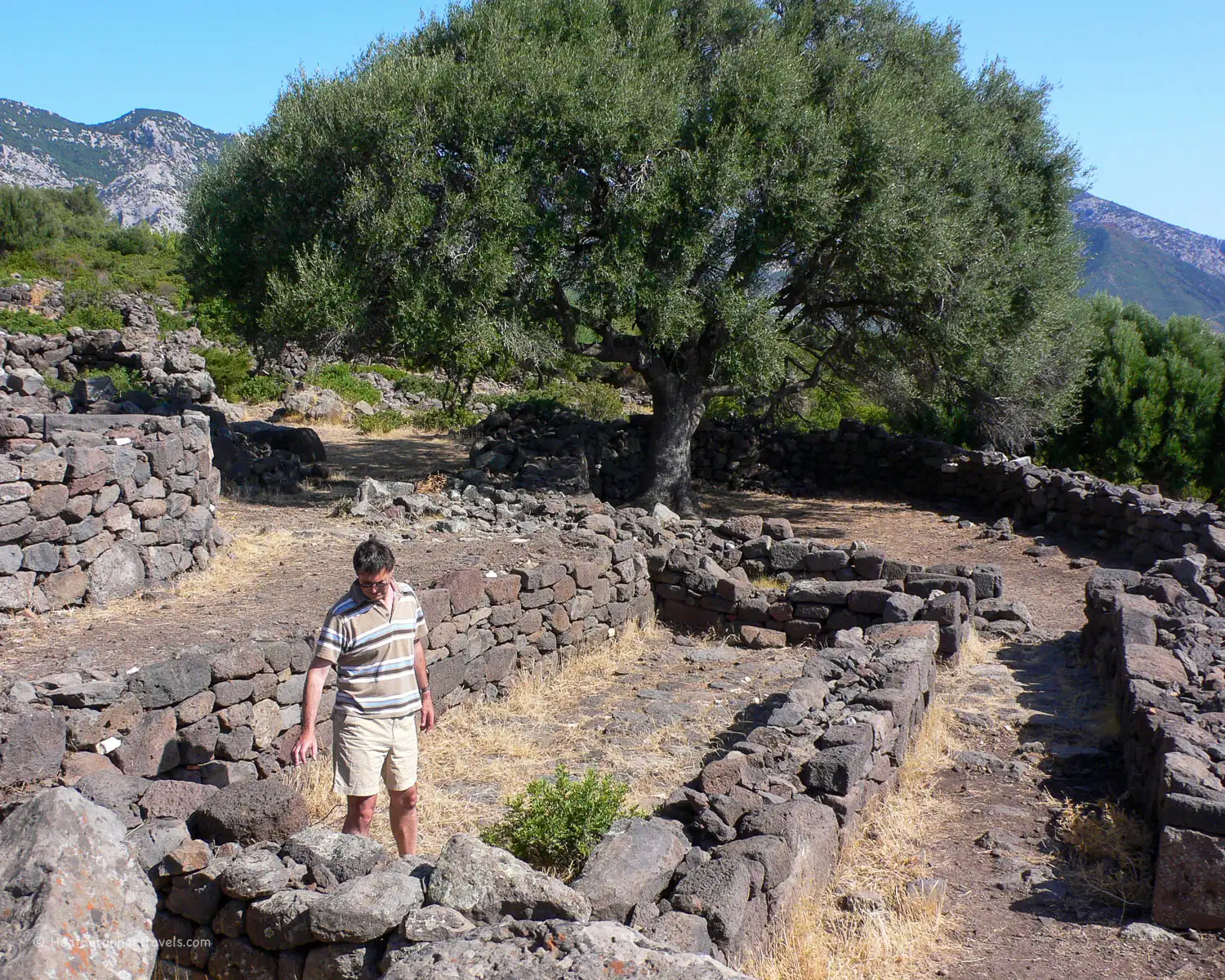 Nuragic Village at Nuraghe Mannu, Sardinia