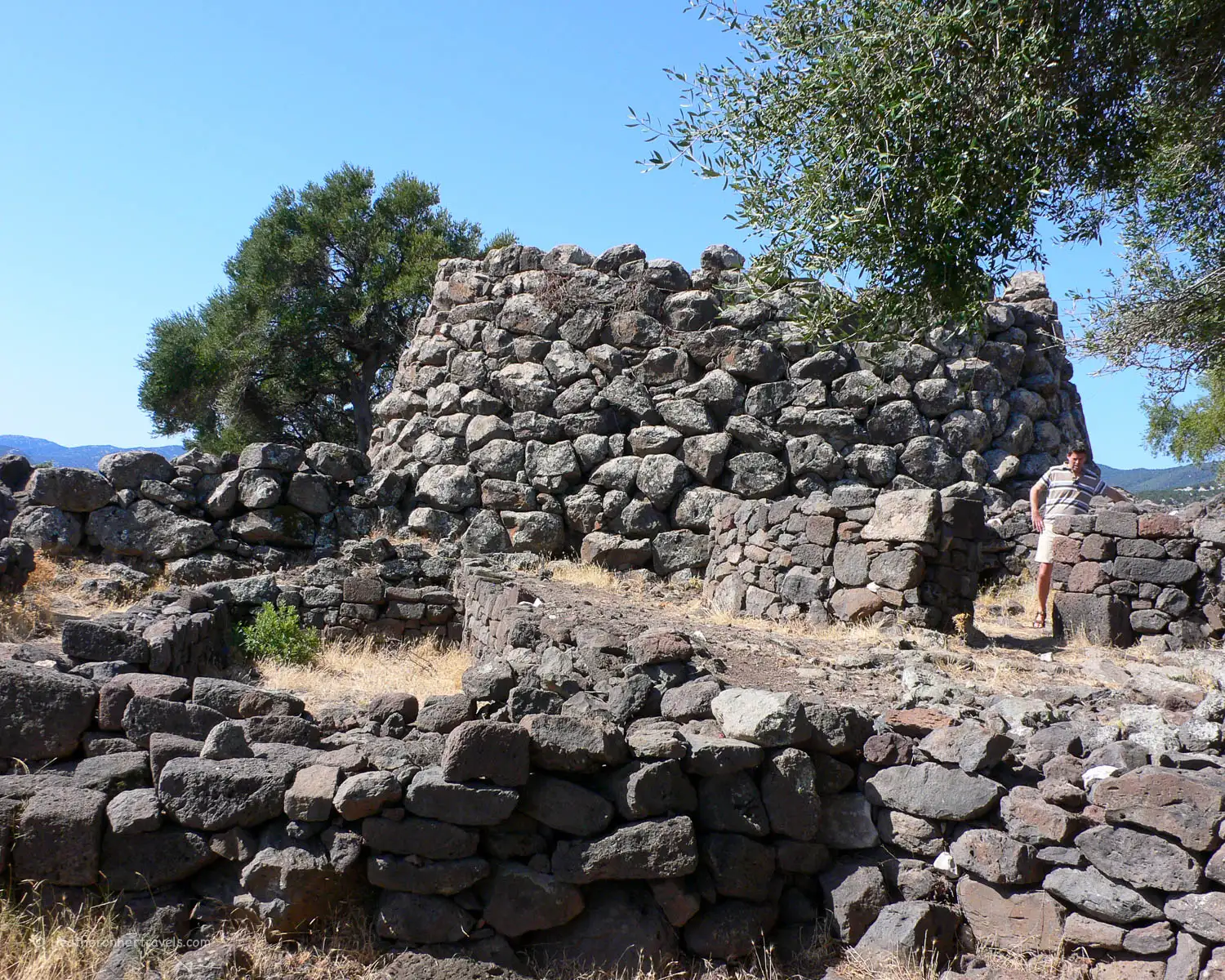 Nuragic Village at Nuraghe Mannu, Sardinia