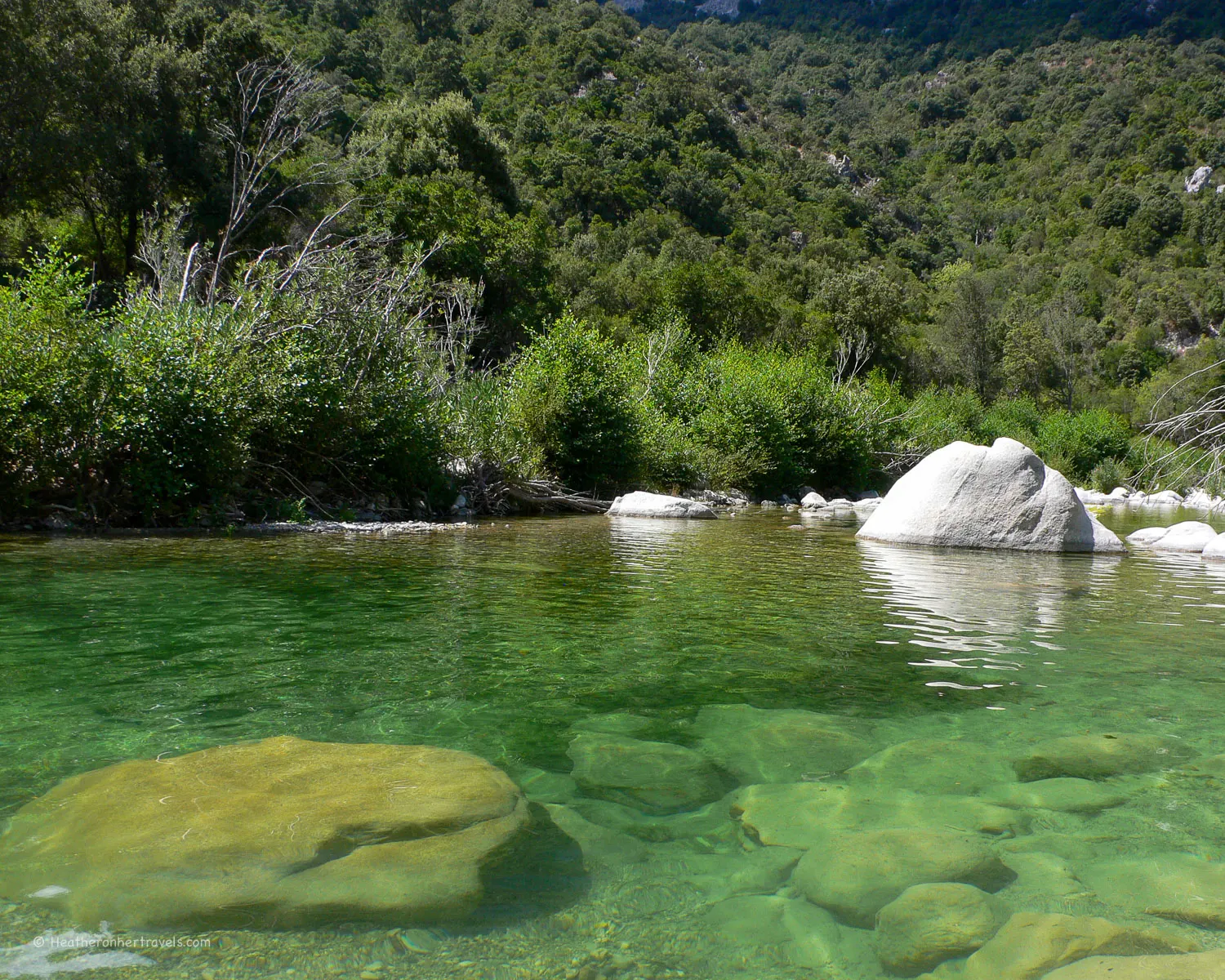River near Gola di Gorroppu