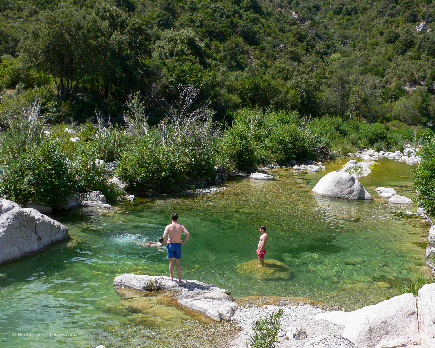 River near Gola di Gorroppu in Sardinia