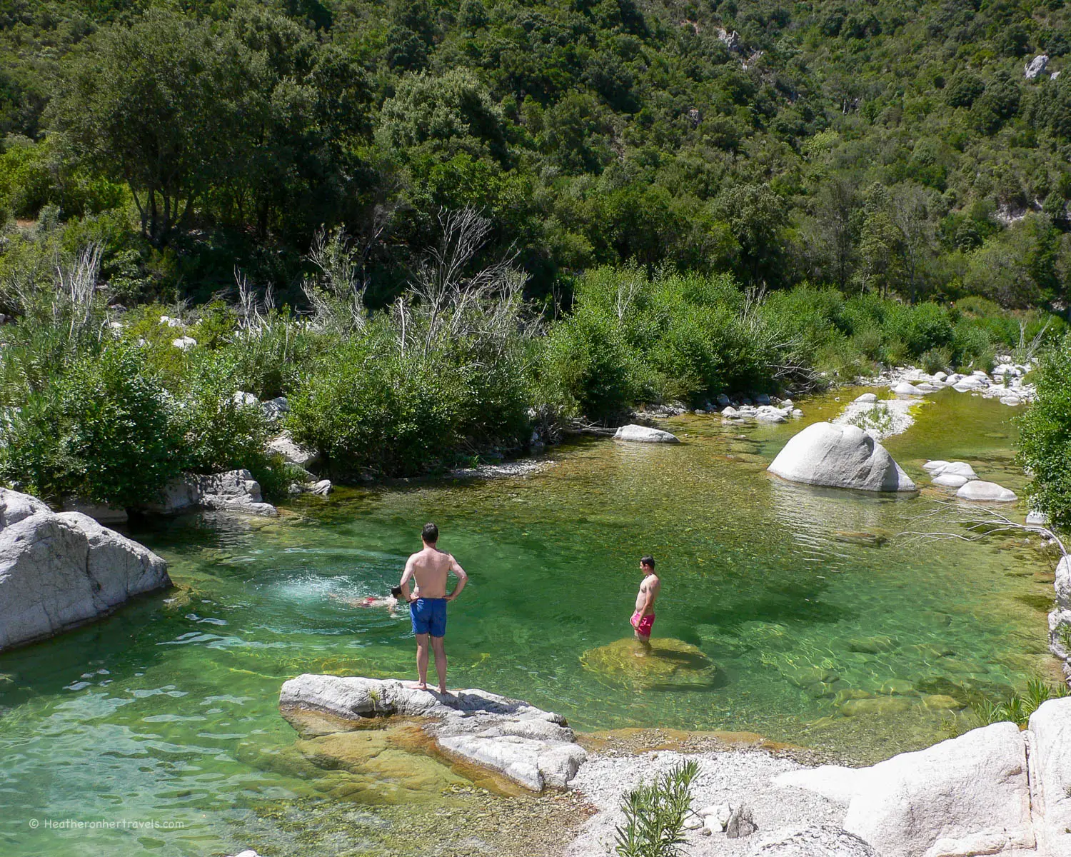 River near Gola di Gorroppu in Sardinia