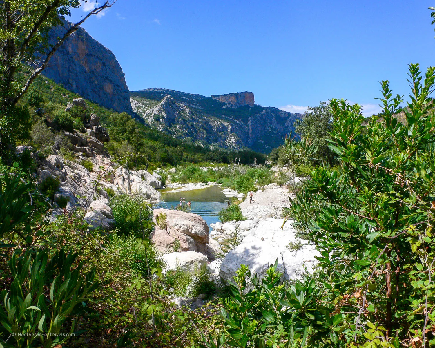 River near Gola di Gorroppu in Sardinia