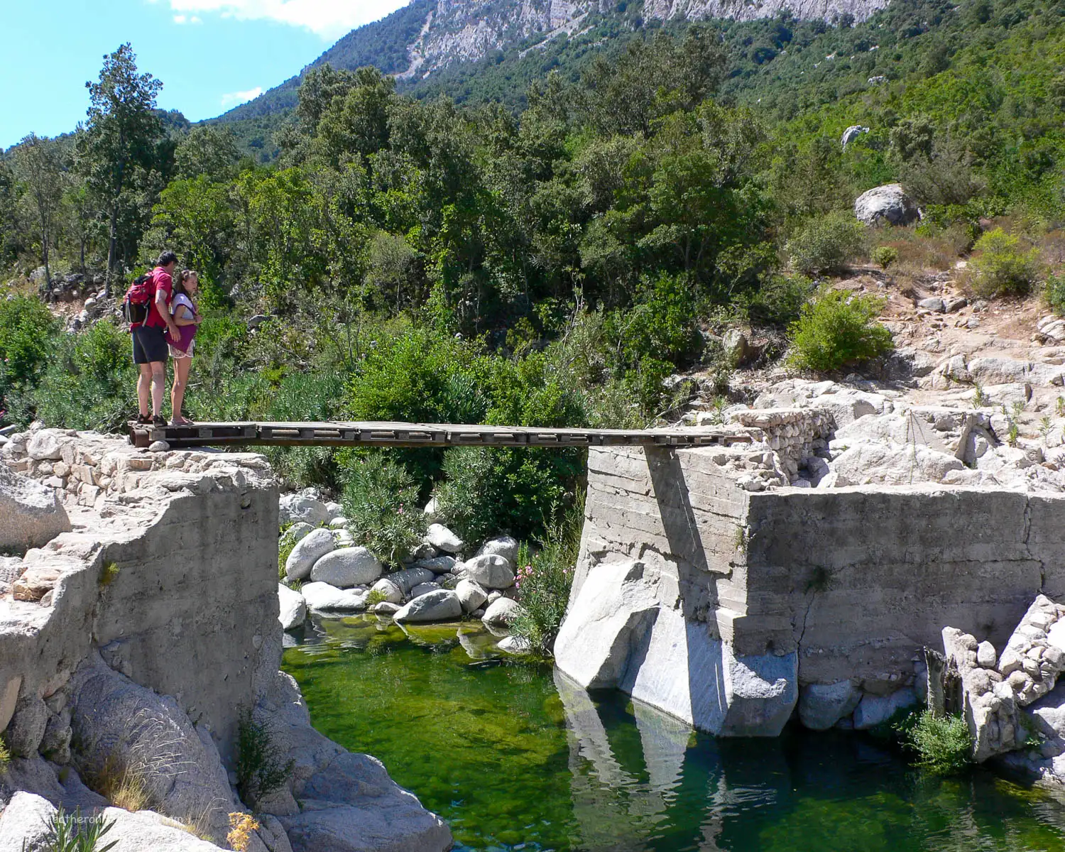 River near Gola di Gorroppu in Sardinia