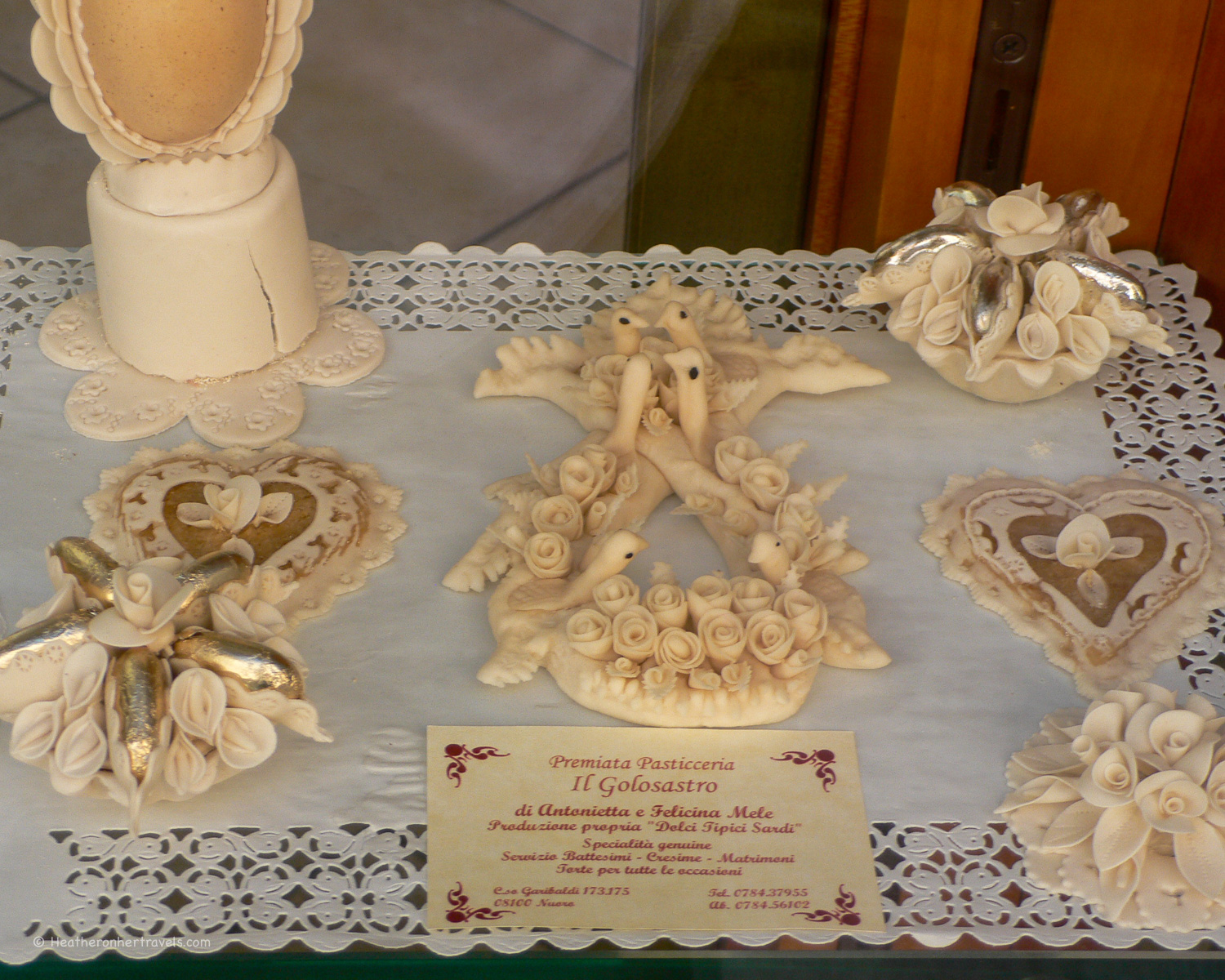 Decorative biscuits in Nuoro, Sardinia