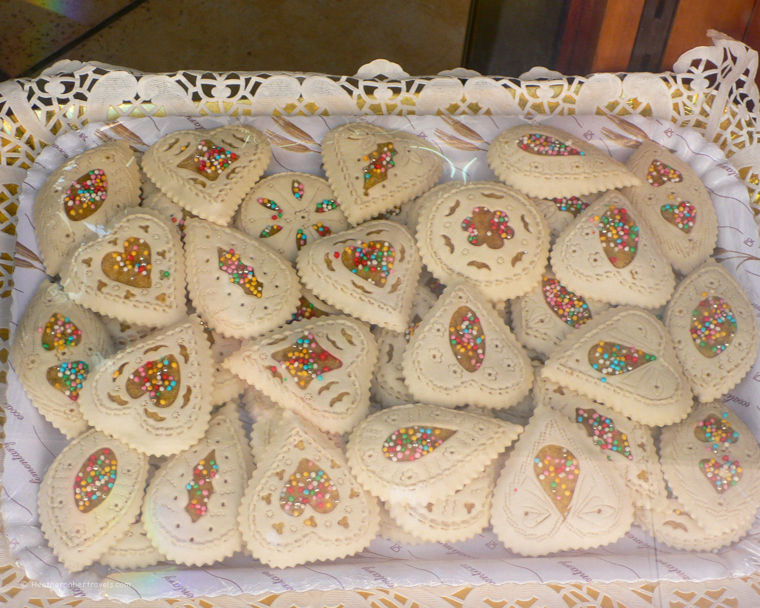 Decorative biscuits in Nuoro,Sardinia
