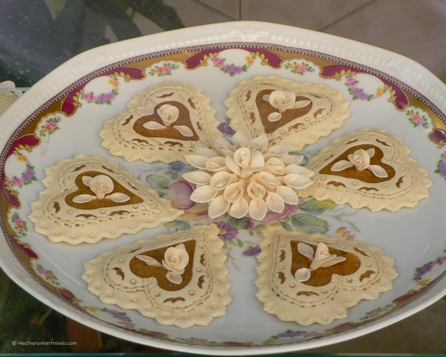 Decorative biscuits in a bakery in Nuoro, Sardinia