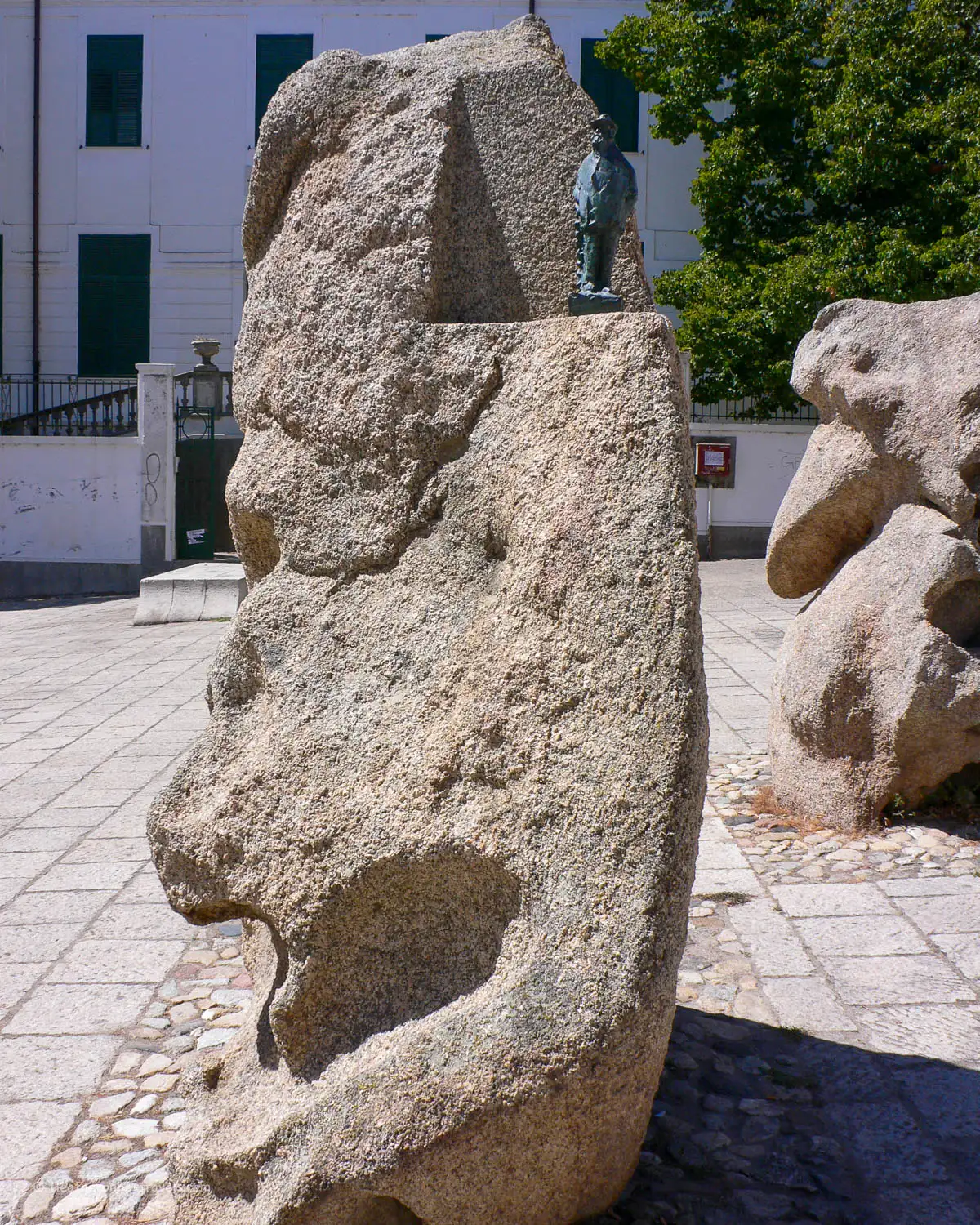Sculptures at Piazza Satta in Nuoro, Sardinia