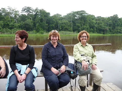 at-the-oxbow-lake-at-tambopata-ecolodge Experiencing the wildlife in Tambopata Ecolodge Peru