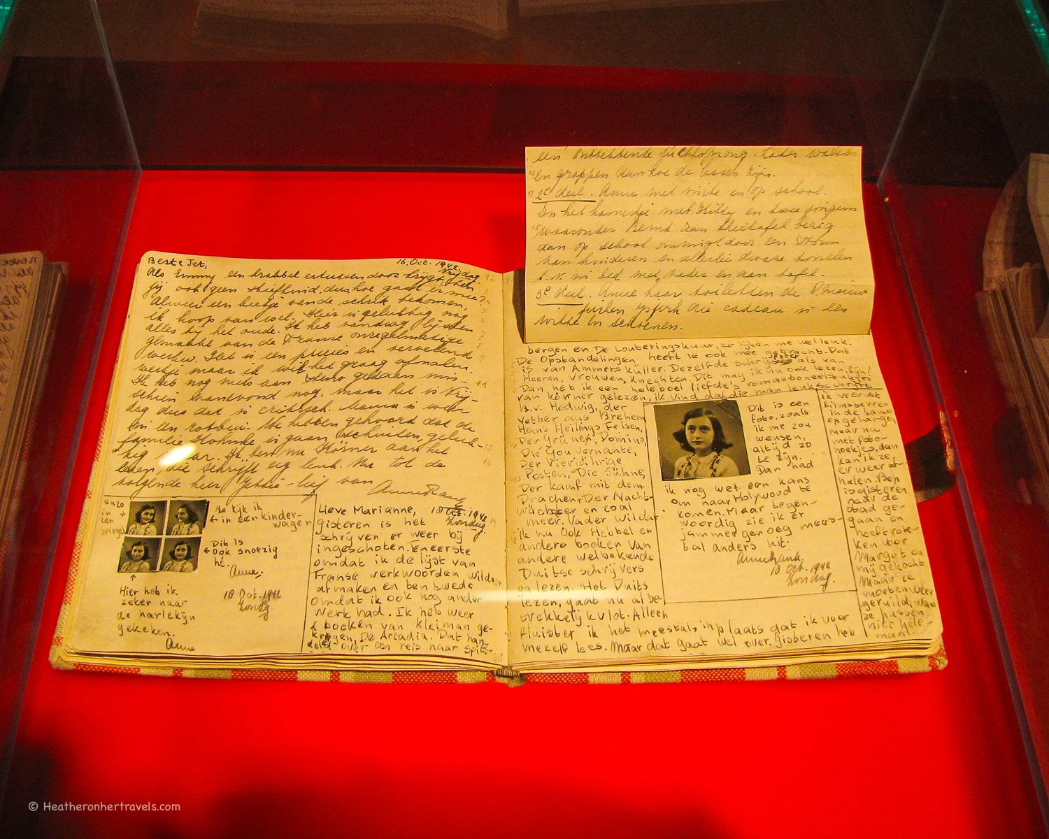 Picture of Anne Frank's diary Picture of Anne Frank's diary