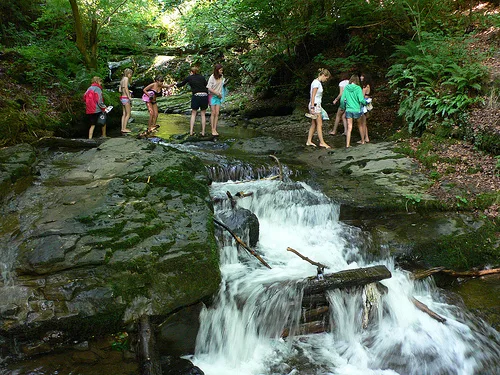 River swimming in Wales