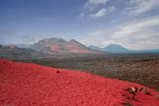 The volcanic landscape of Lanzarote