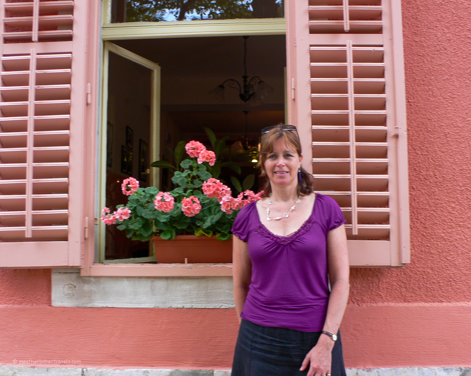 Heather at Grožnjan in Istria, Croatia