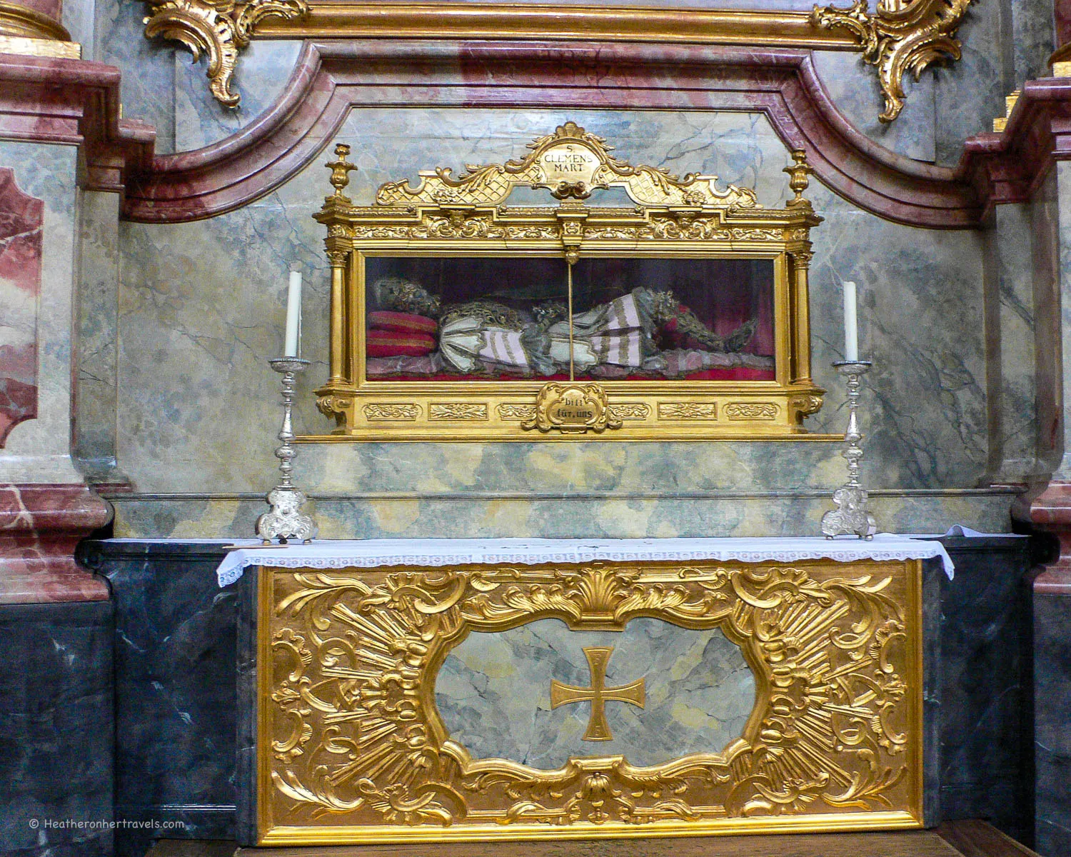 Body of Archbishop Clemens, founder of Michaelskirche at Berg am Laim