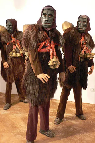 Carnival costumes at the Museum of costume in Nuoro,Sardinia