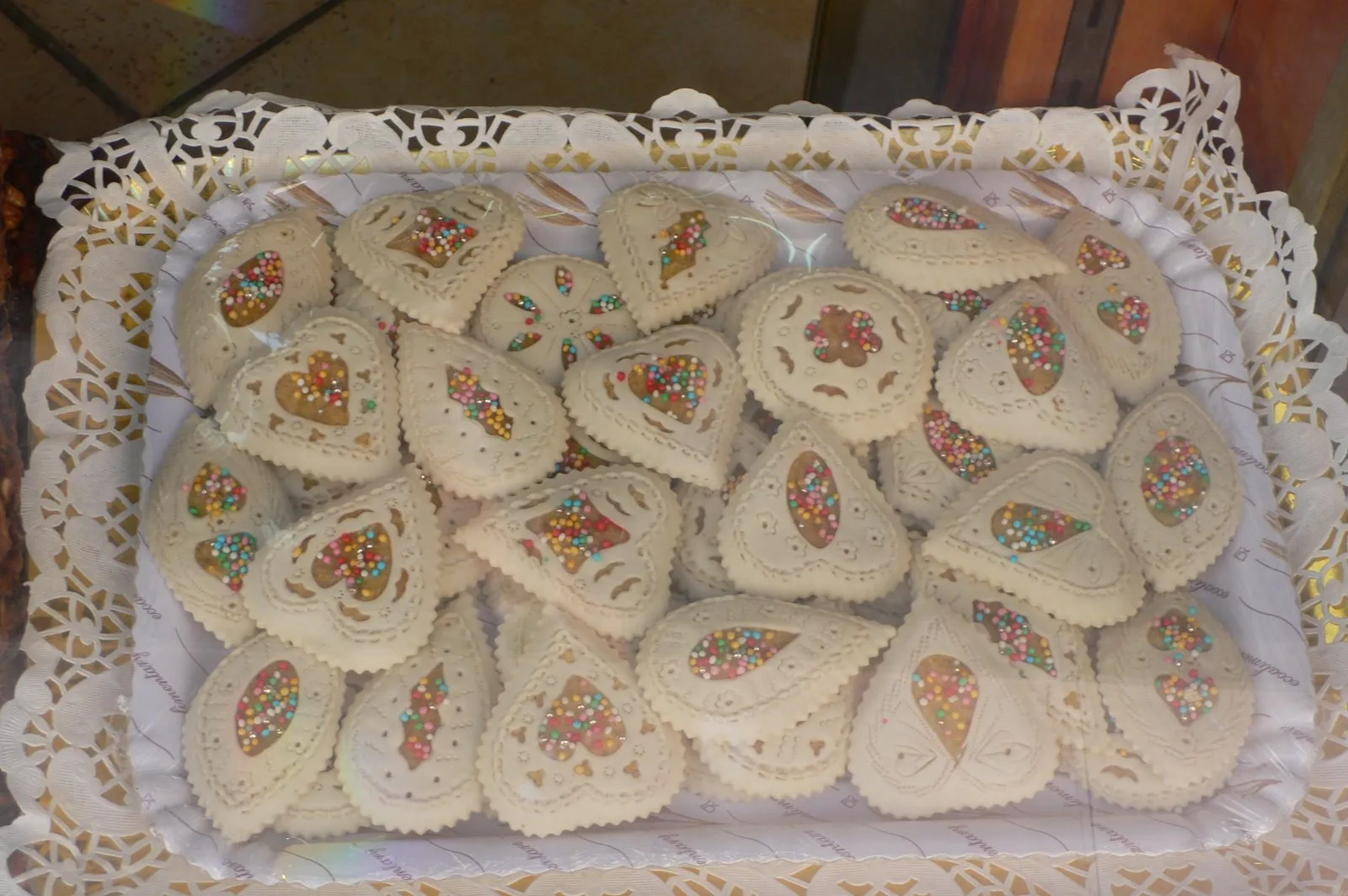 Decorative biscuits in Nuoro,Sardinia