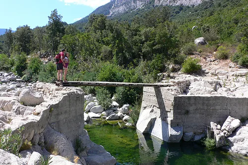 River near Gola di Gorroppu in Sardinia