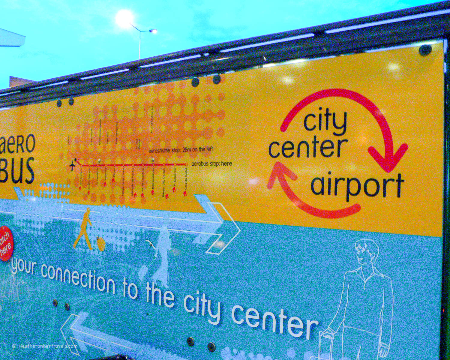 The Aerobus at Lisbon Airport