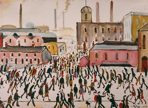 LS Lowry, Going to Work, 1959, The Lowry Collection, Salford
