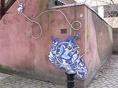  Mosaic street art in the Northern Quarter, Manchester 