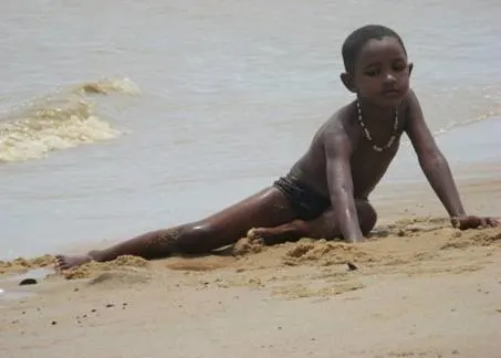 Relaxing on the beach in Bahia, Brazil