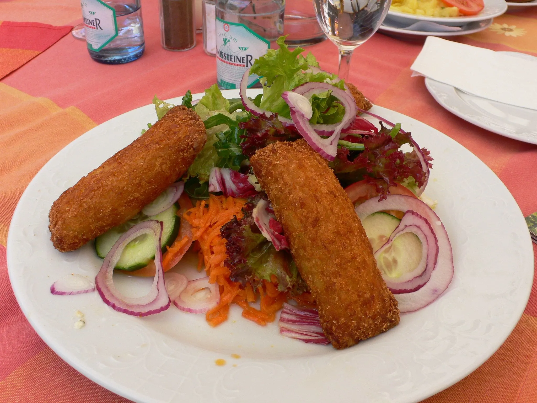 Potato pockets and cream cheese - Bavarian Food - Photo Heatheronhertravels.com