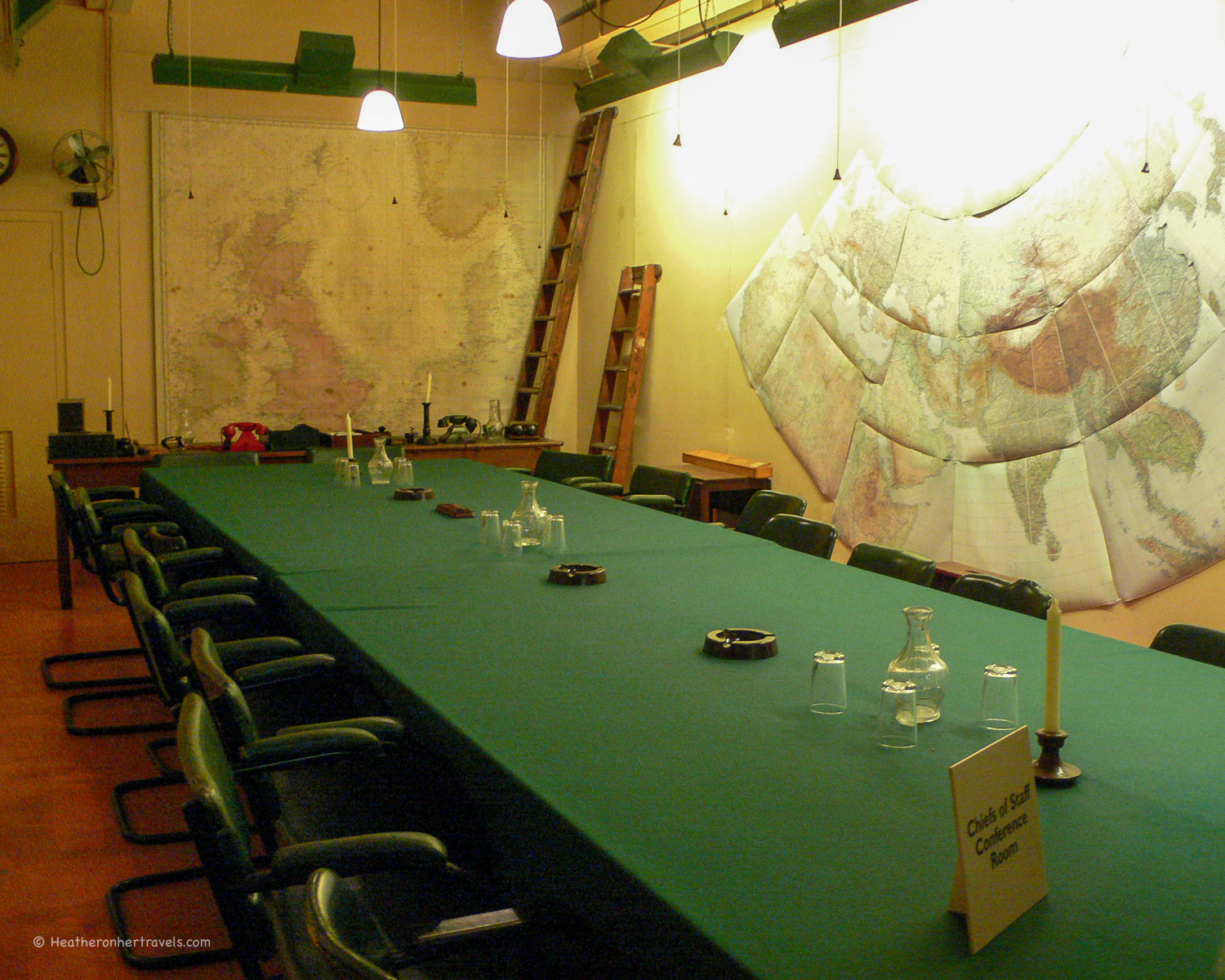 Clementine Churchill's bedroom at Churchill War Rooms