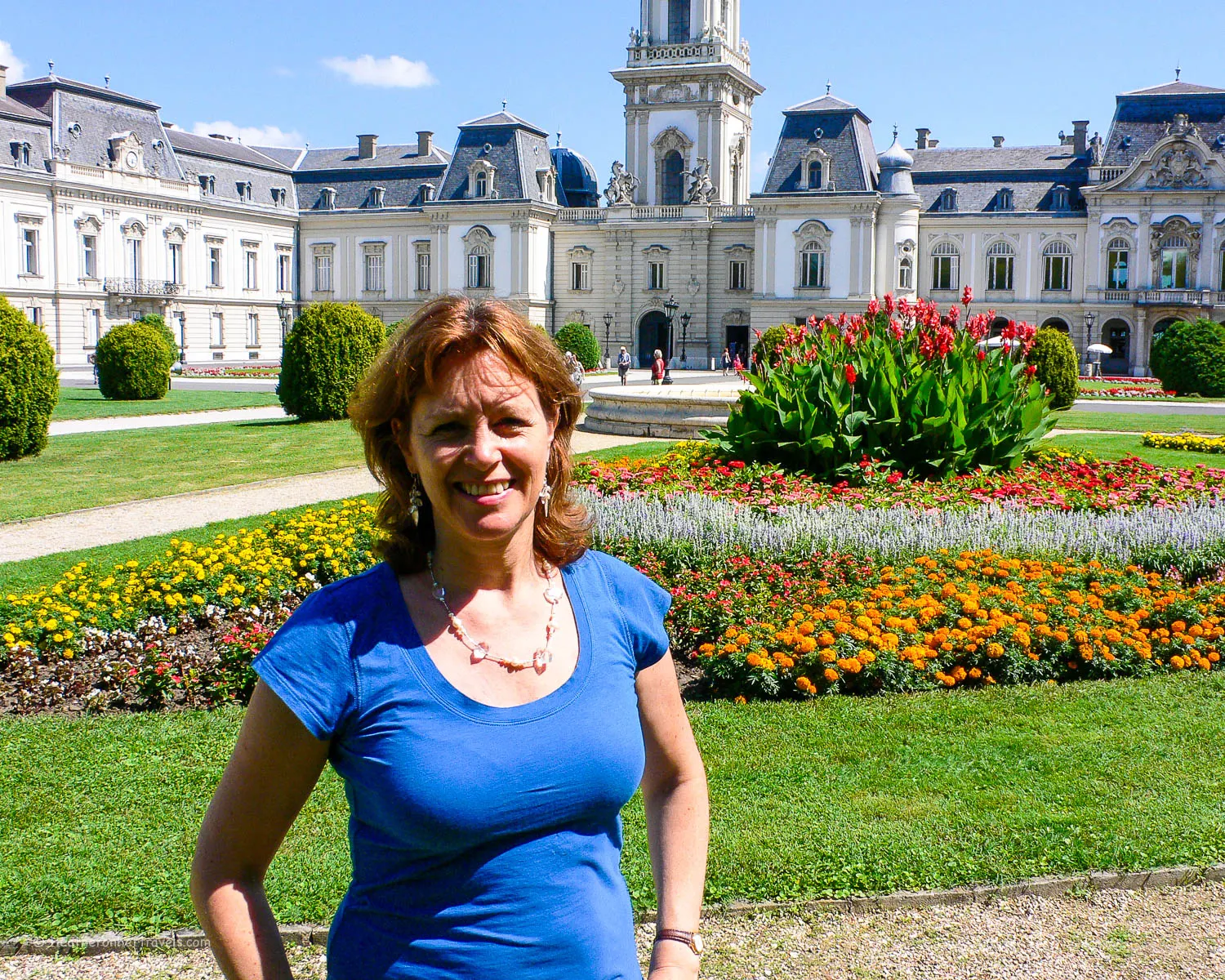 Heather at Festetics Palace at Keszthely, Hungary