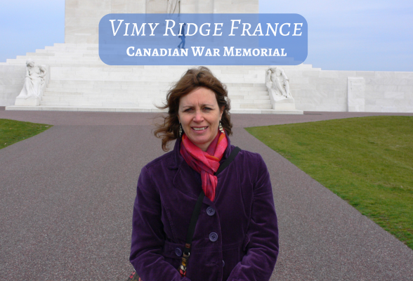 At Vimy Ridge memorial, near Arras, France