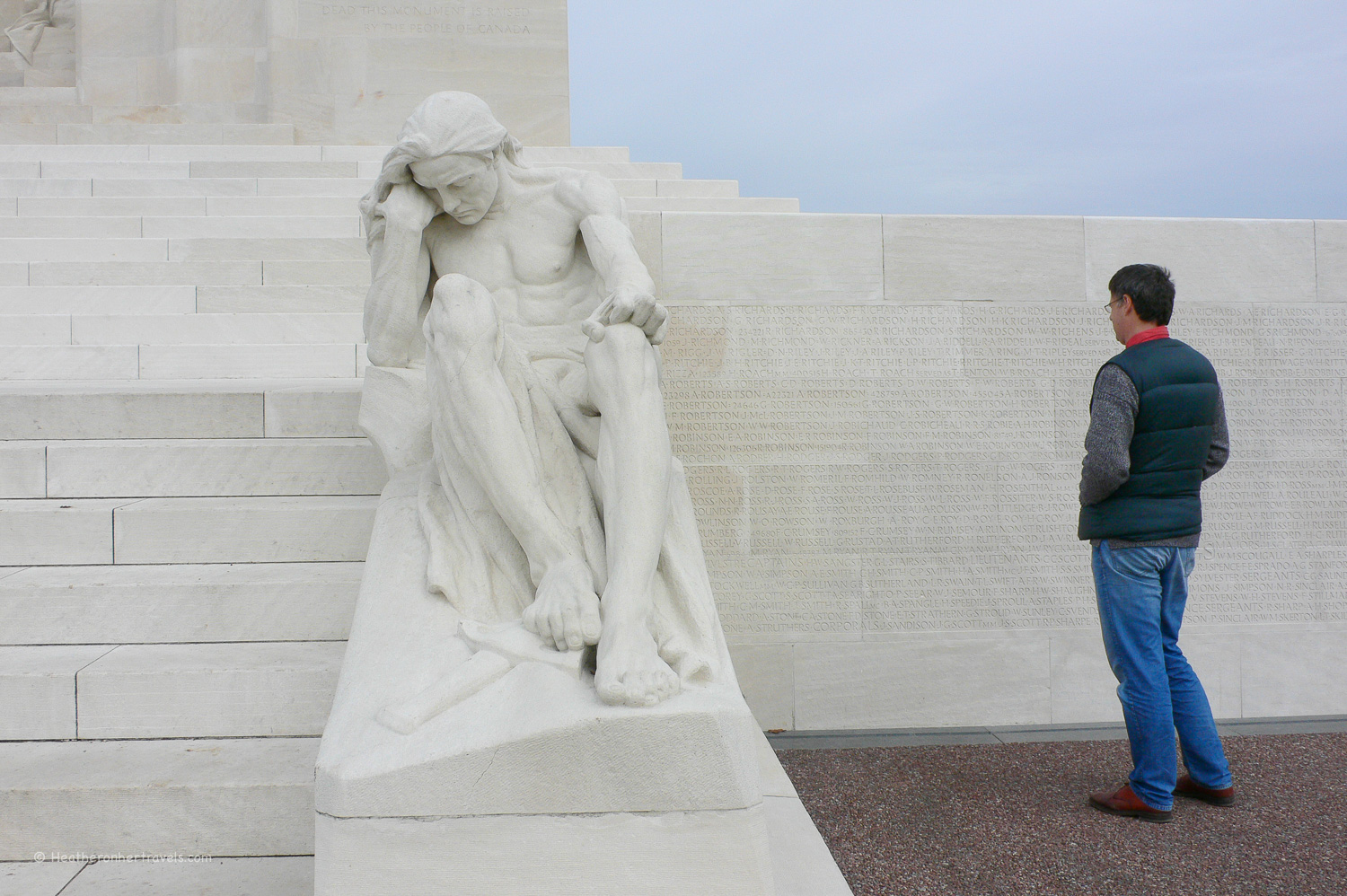 Vimy Ridge memorial, near Arras, France