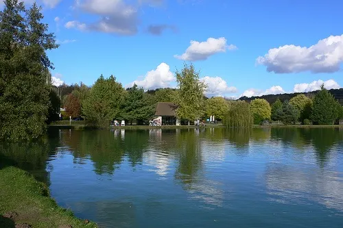 Lake at La Croix du Vieux Pont, Eurocamp