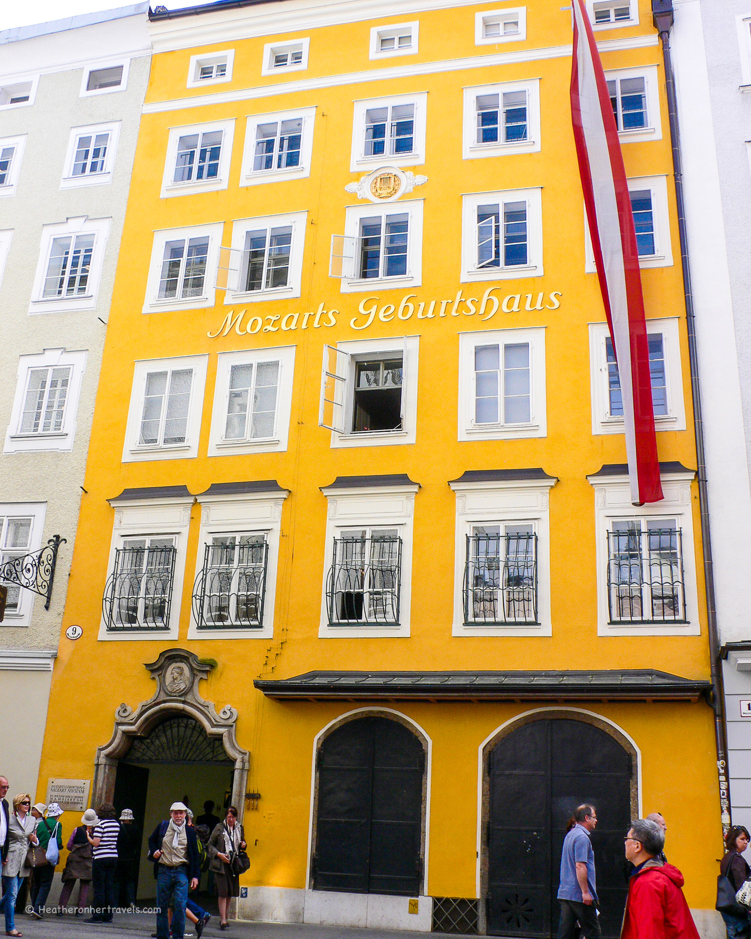 Mozart's birthplace in Salzburg