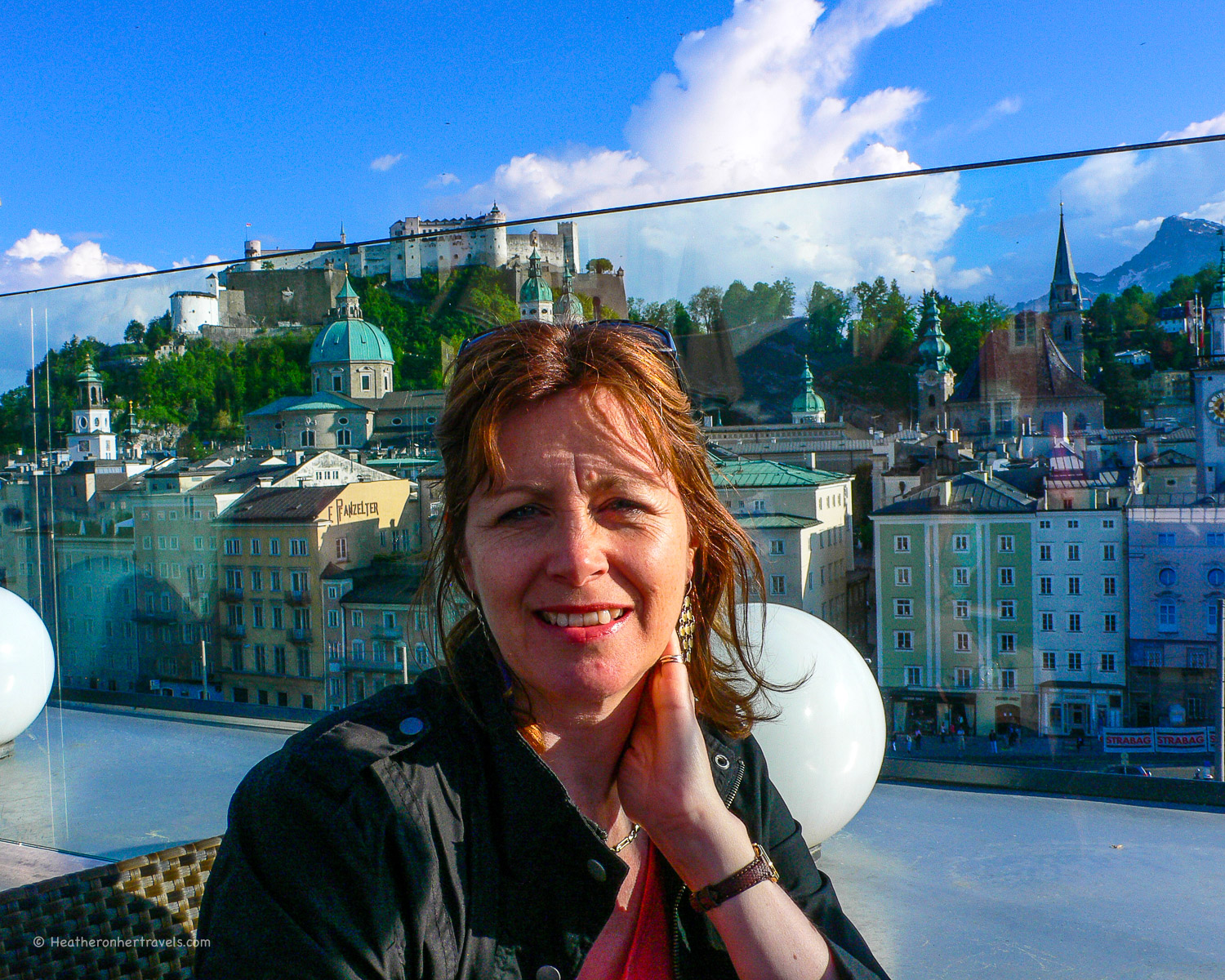 View from Steinterrasse in Salzburg