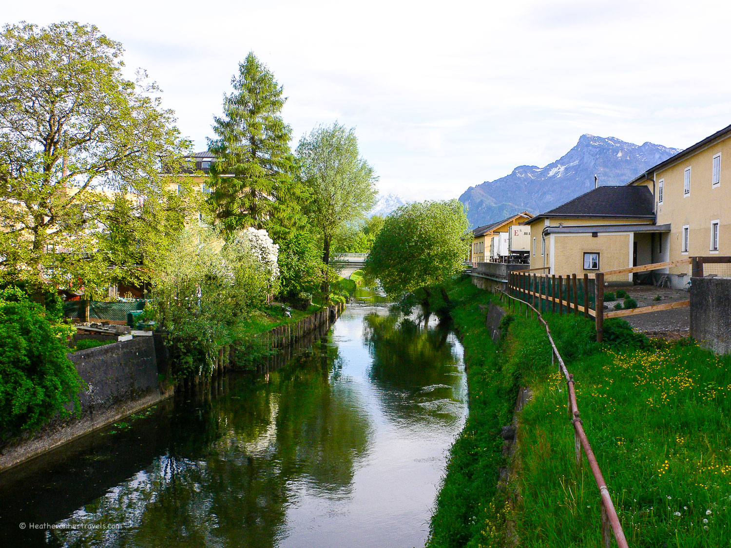 River near Hotel Zur Post in Salzburg
