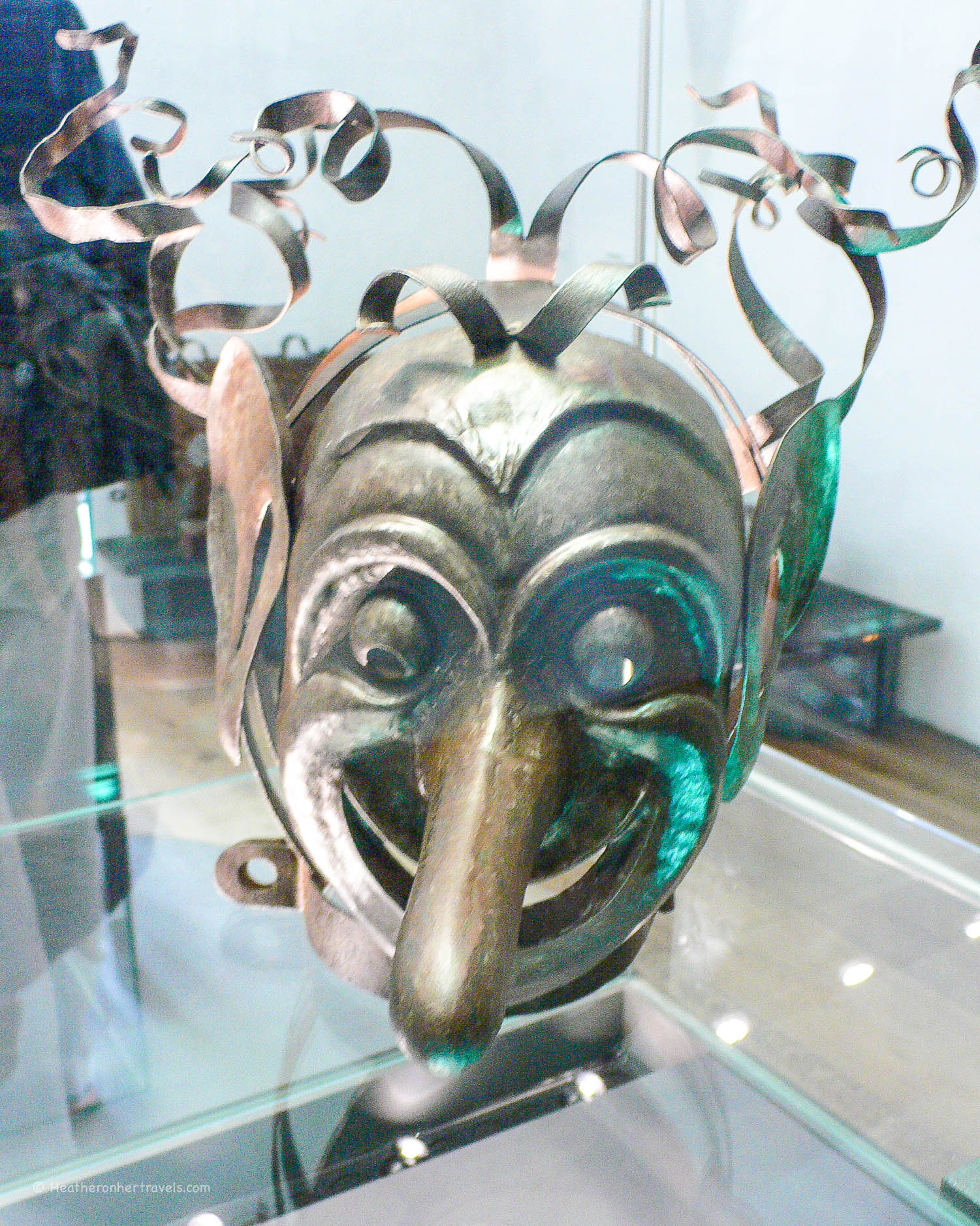 Torture mask in the Hohensalzburg Fortress in Salzburg Photo by Heatheronhertravels.com