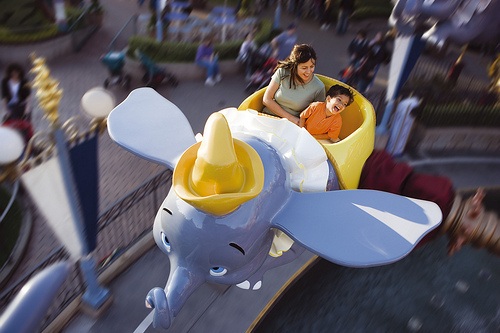 Dumbo the flying elephant ride at Disneyland Paris © Disney