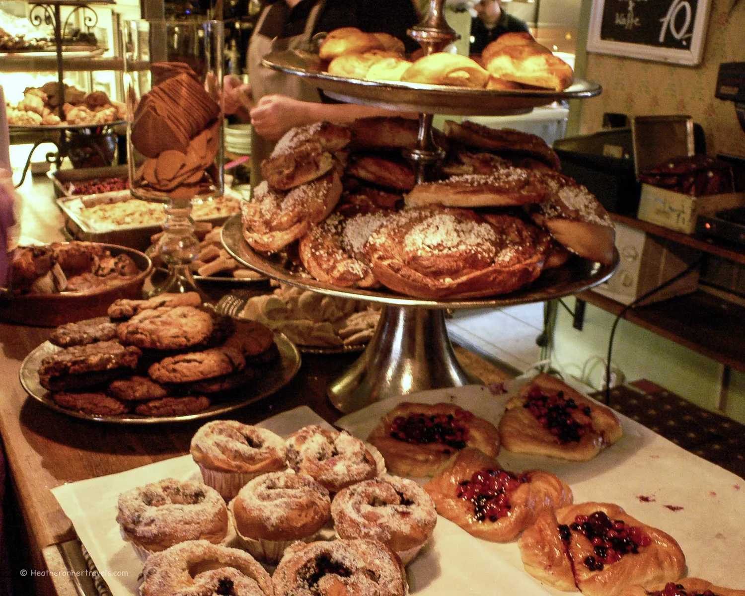 Buns at Café Kringlan in Haga, Gothenburg, Sweden