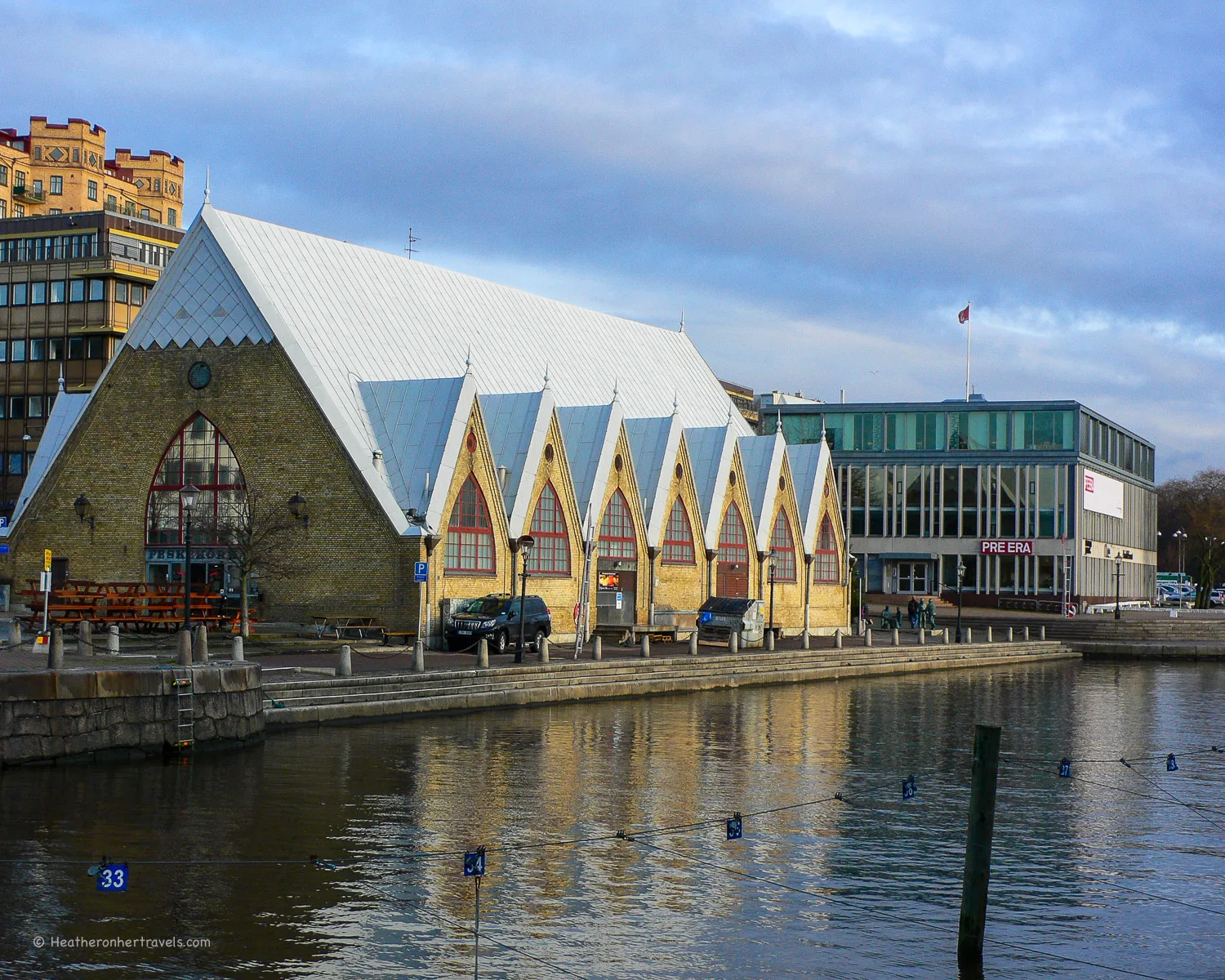 Feskekorka Fish Market in Gothenburg, Sweden