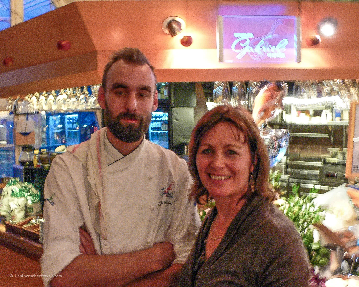 With Johan the owner & oyster opening champion at Gabriel Feskekorka, Gothenburg