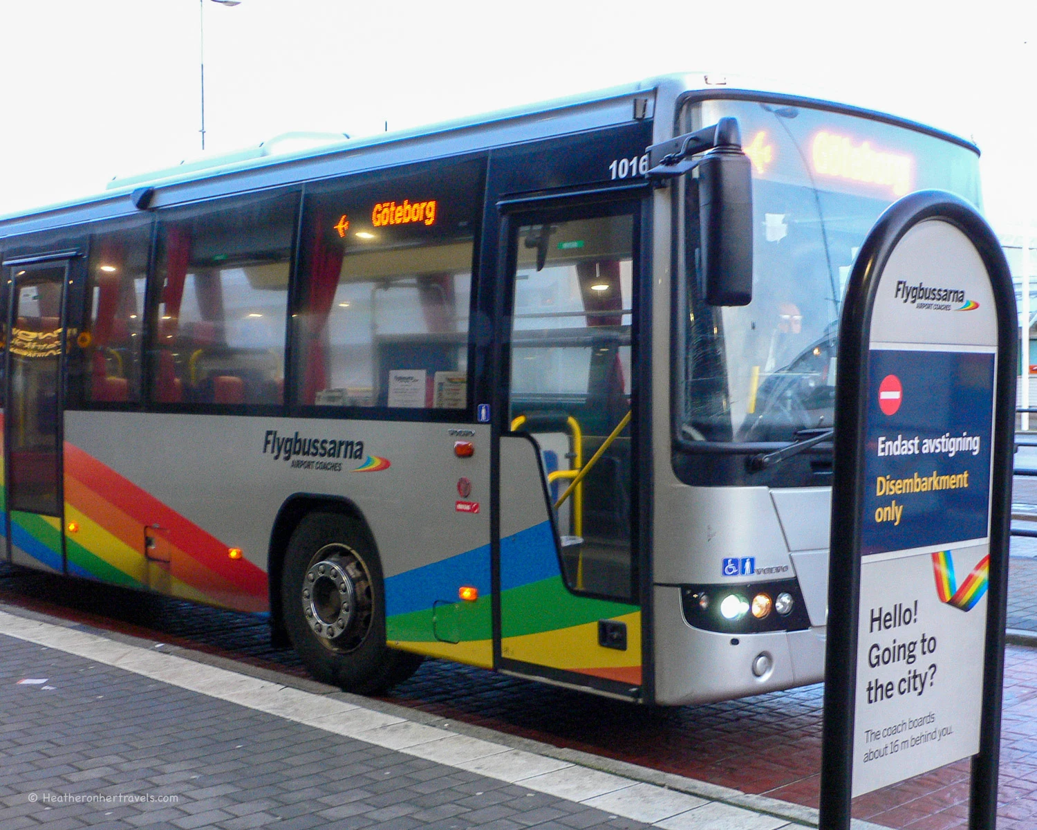 How to get from Gothenburg Airport to City Centre - Flybussarna to Gothenburg airport Photo: Heatheronhertravels.com