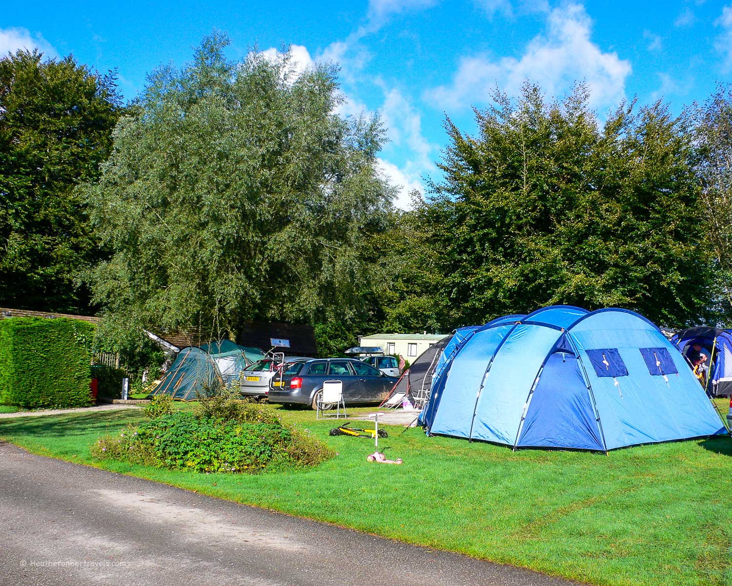 Camping at Woodovis Park, near Tavistock, Devon