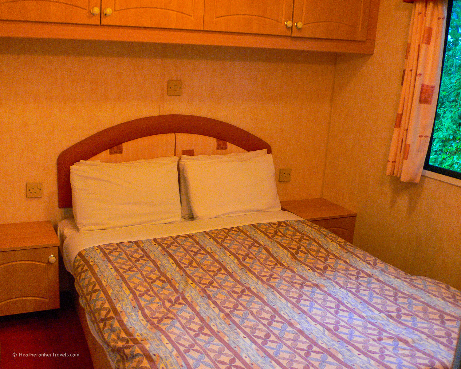Bedroom at our Super Finch Mobile Home at Woodovis Park, Devon