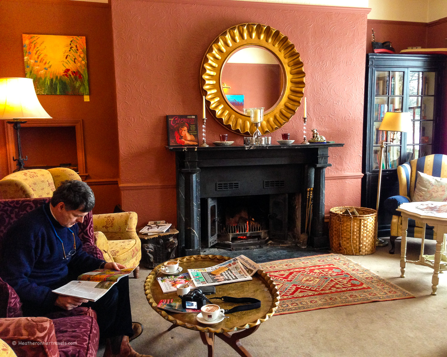 Sitting Room at Prince Hall Hotel, Dartmoor, Devon
