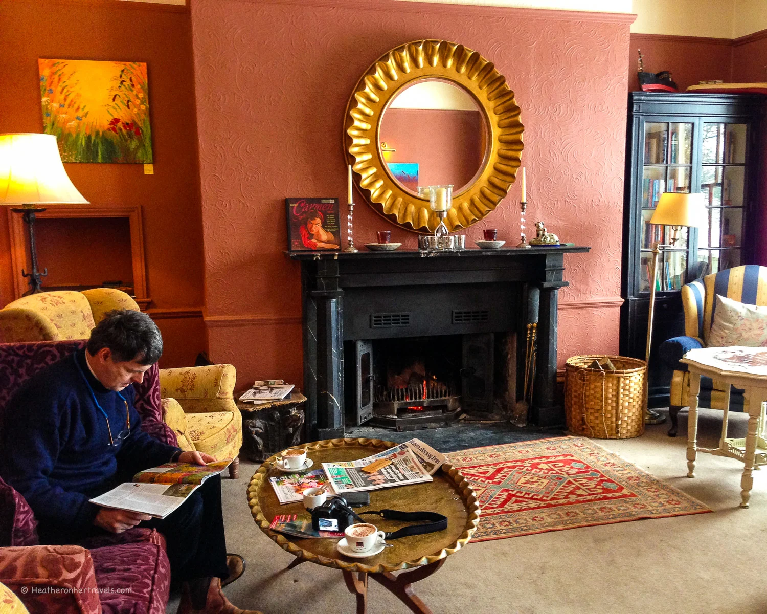 Sitting Room at Prince Hall Hotel, Dartmoor, Devon