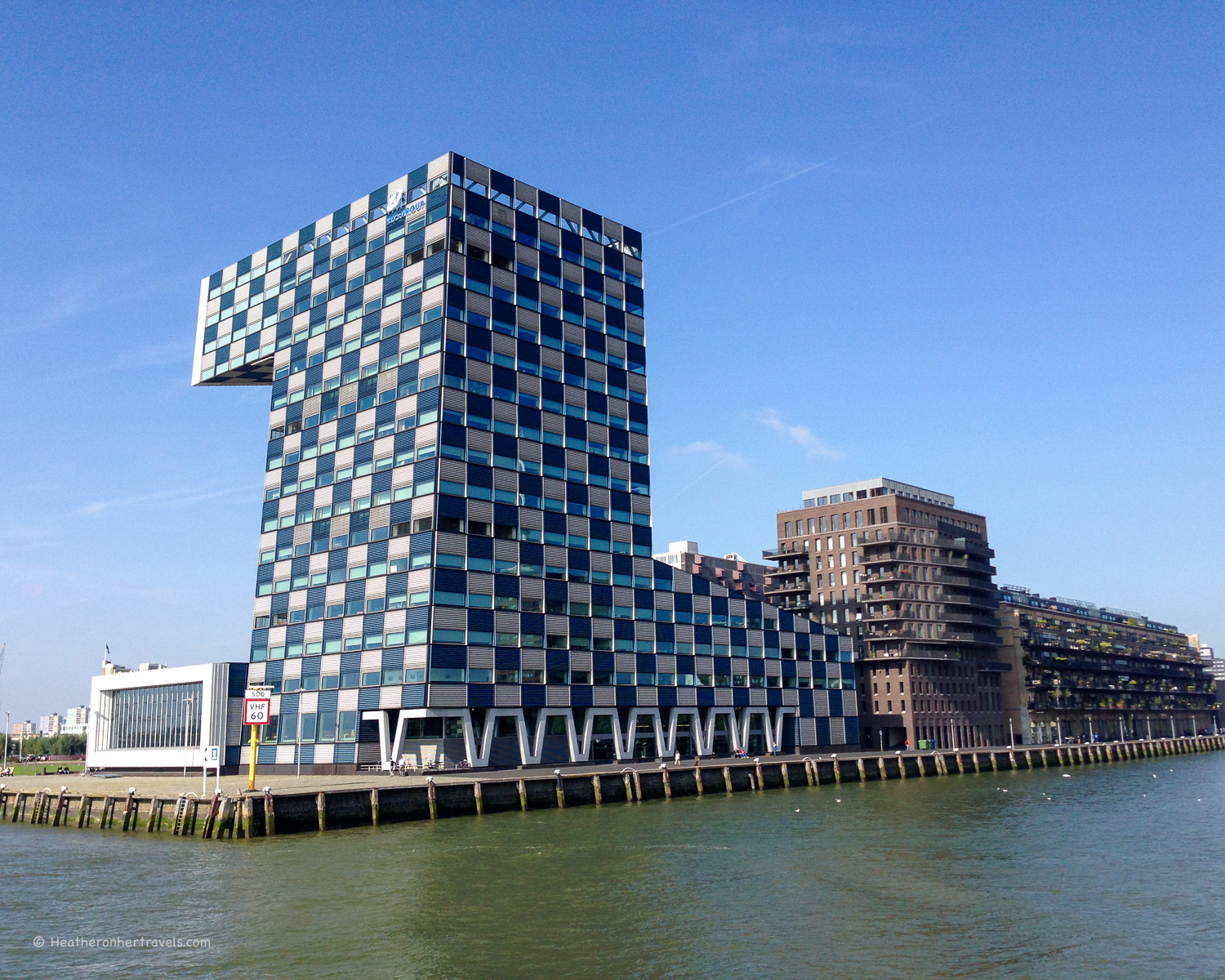 Rotterdam harbour seen from the Spido Harbour