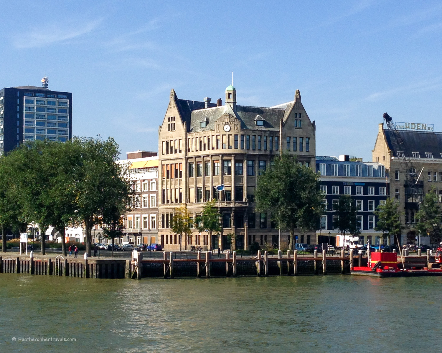 Rotterdam harbour seen from the Spido Harbour