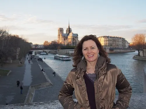 Notre-Dame Cathedral in Paris at Sunset from Pont d'Austerlitz Photo: Heatheronhertravels.com