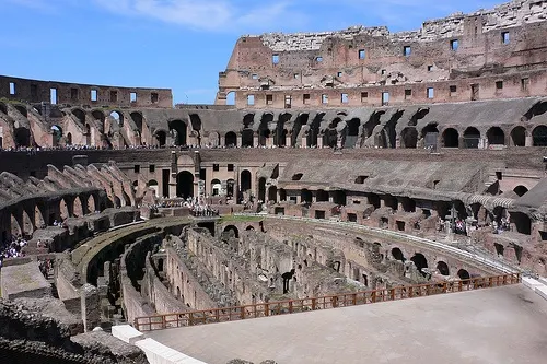 The inside of the Colisseum in Rome Photo: Heatheronhertravels.com