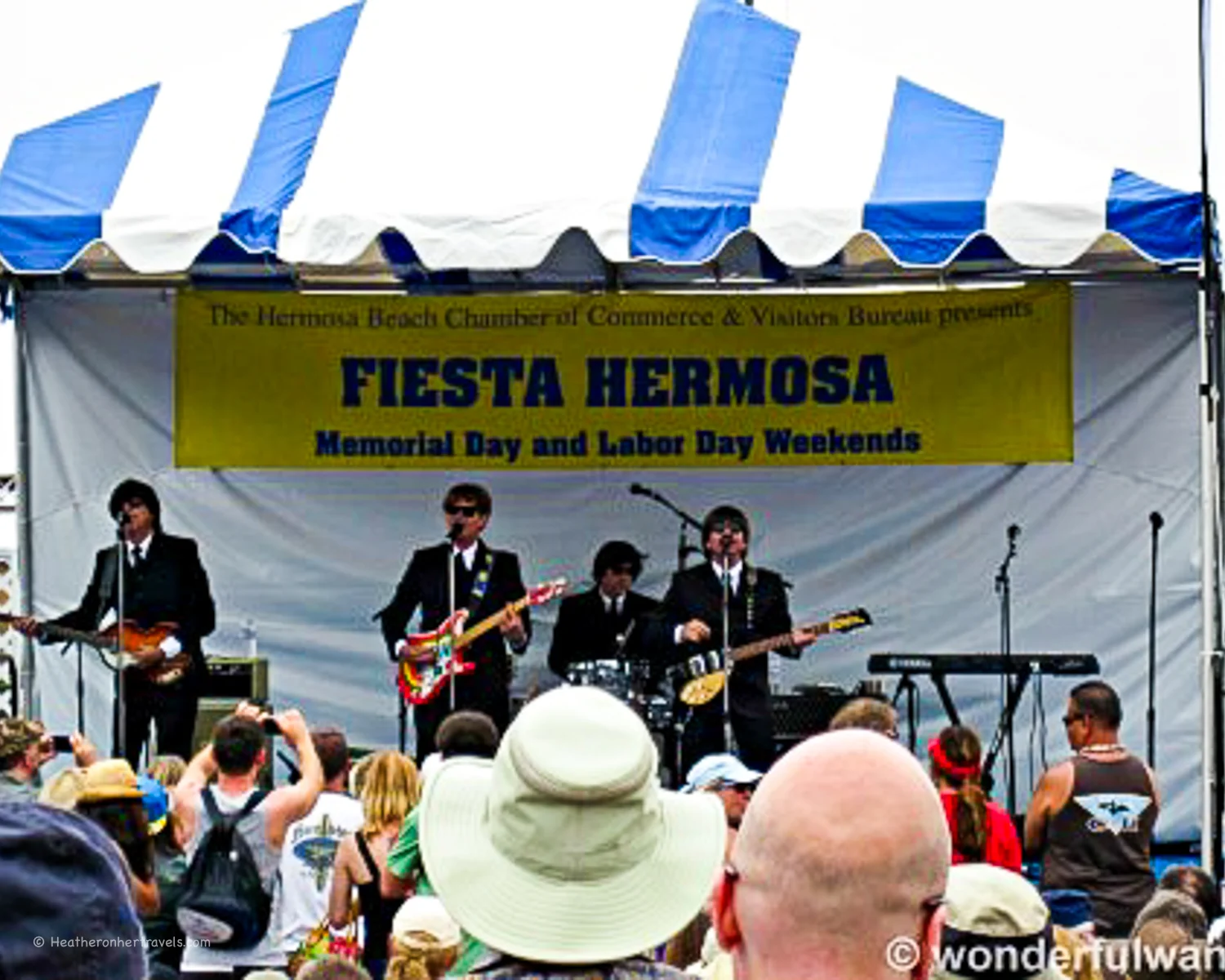 Beatles tribute band at Fiesta Hermosa