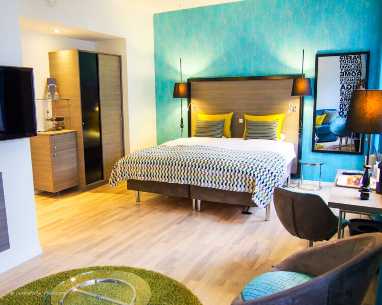 Our Junior Suite in the Andersen Hotel in Copenhagen Photo: Heatheronhertravels.com
